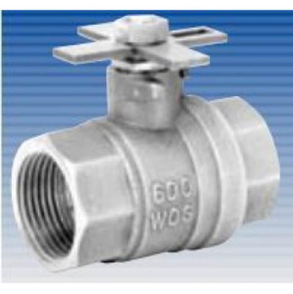 1'' IPS F/P BALL VALVE-S/S CROSS HDL