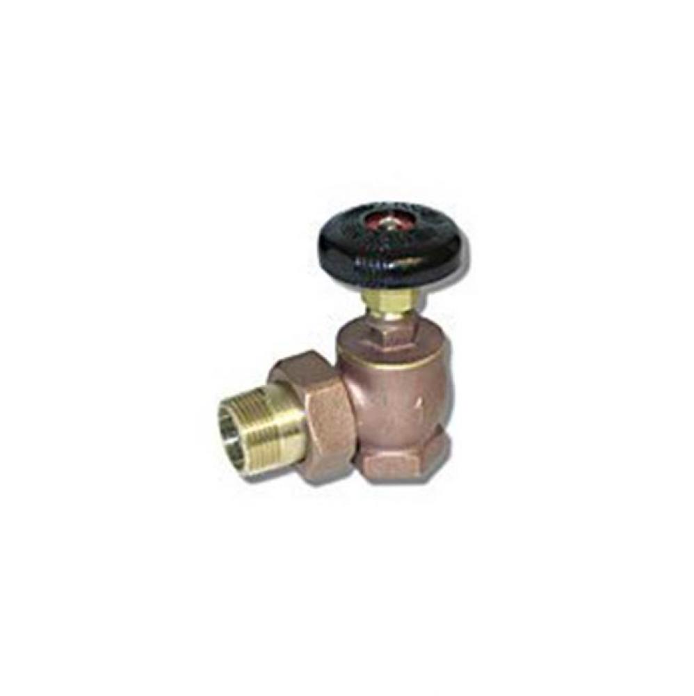 1'' BRASS RAD ANGLE VALVE NOT FOR POTABLE WATER
