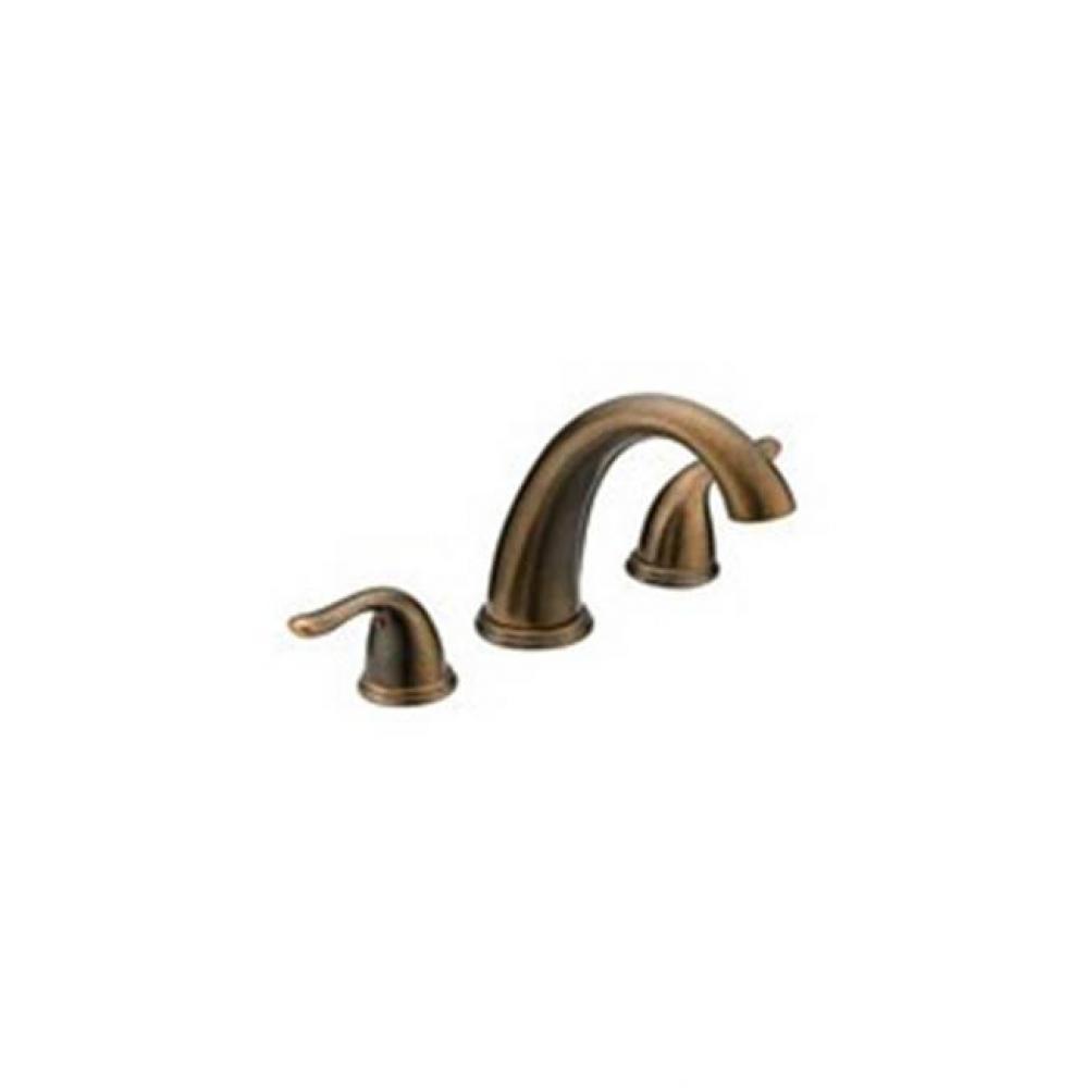 Oil Rubbed Bronze 2 Handle Roman Tub Fct Trim, Metal Lever Handles