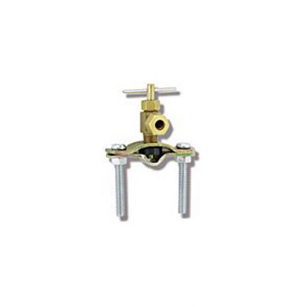 Brass Saddle Valve-Standard-1/4Od Outlet Fits 3/8''-1-1/4'' Tubing