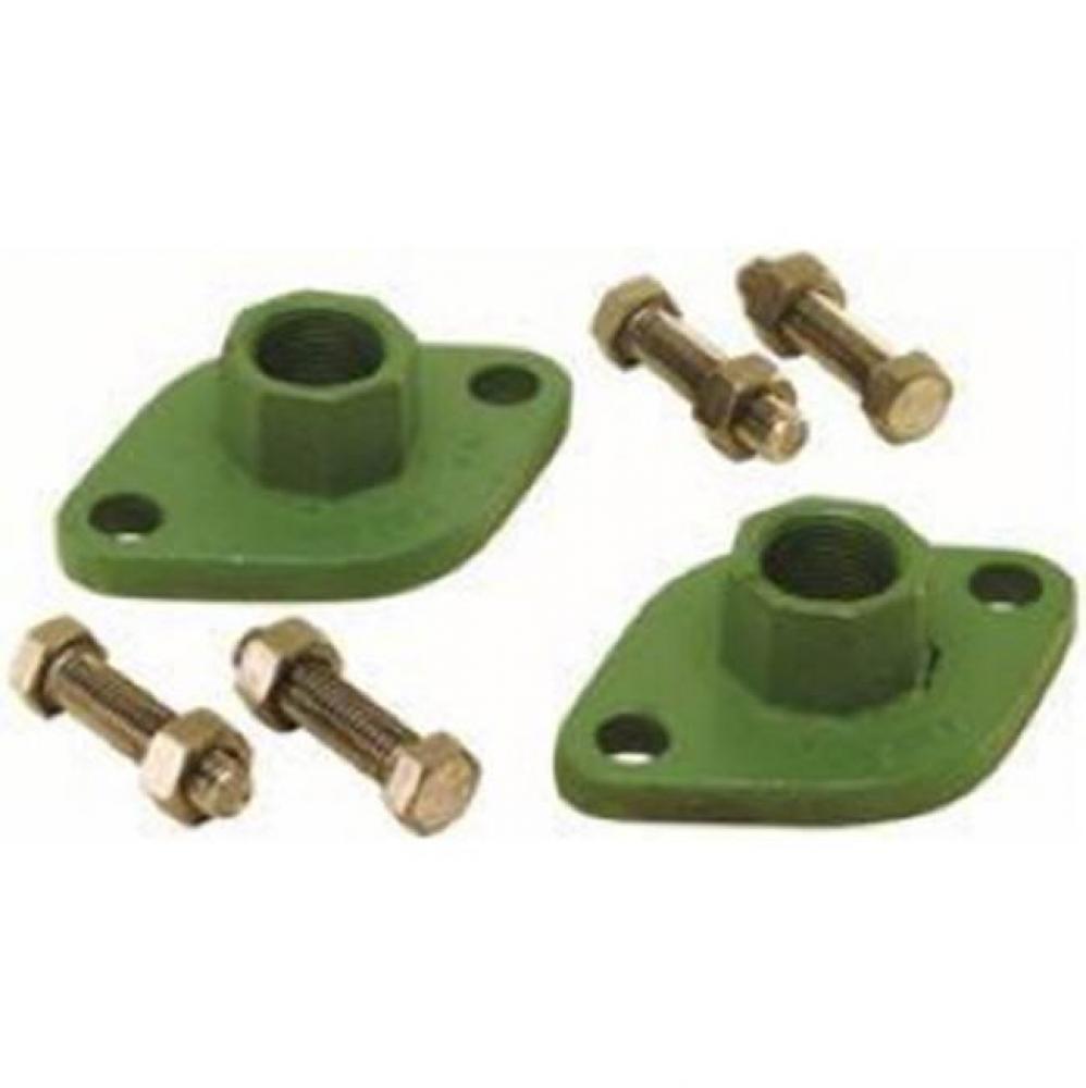 1-1/4'' CIRCULATOR FLANGE KIT WITH 2 FLANGES,4 BOLTS AND 4 NUTS NOT FOR POTABLE WATER