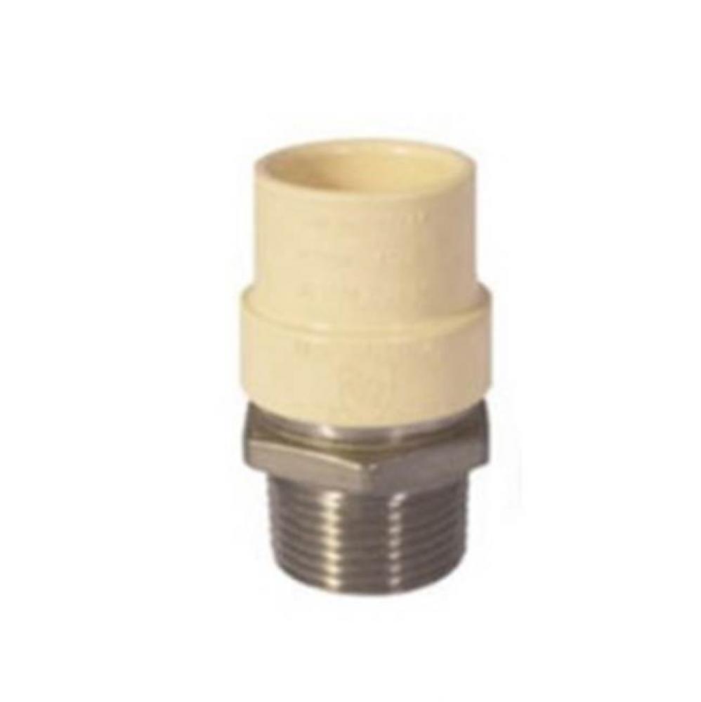 3/4'' CPVC X 3/4'' MALE IP STAINLESS   STEEL ADAPTER