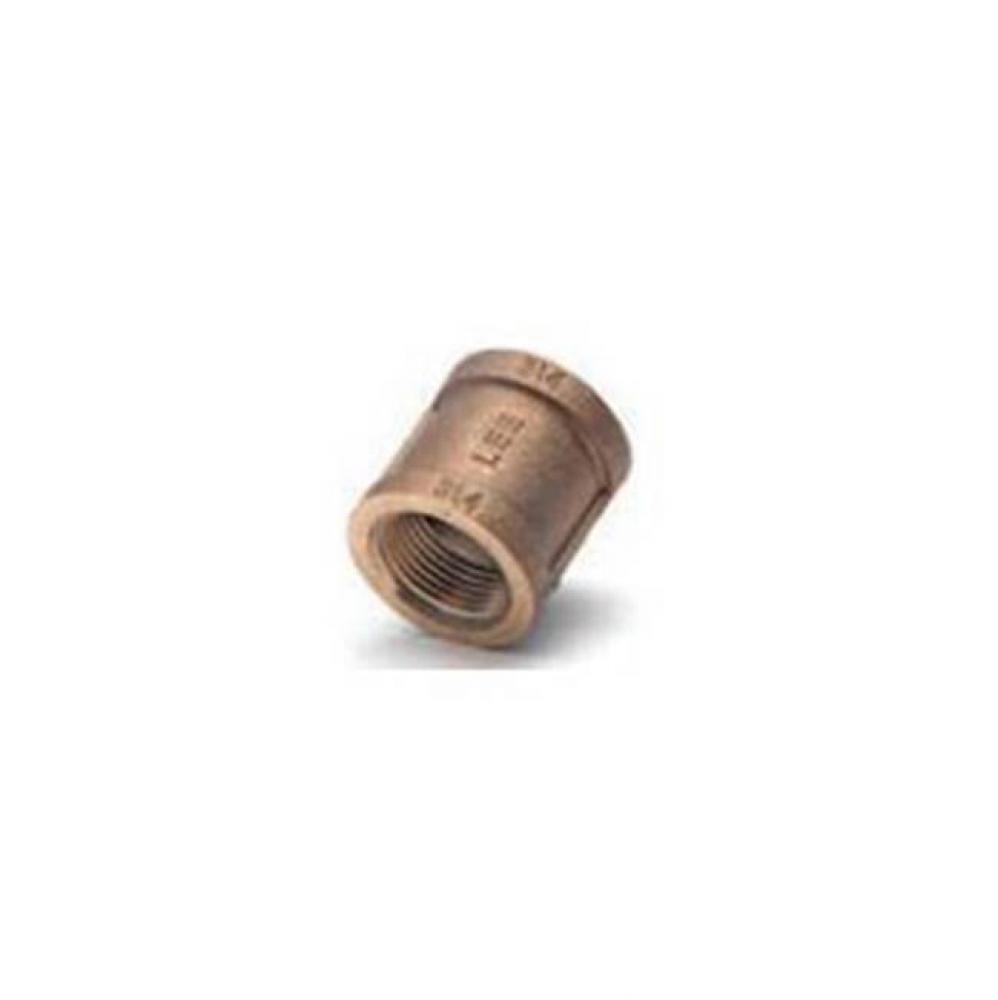 1/2'' X 1/8'' Lead Free Domestic Brass Coupling