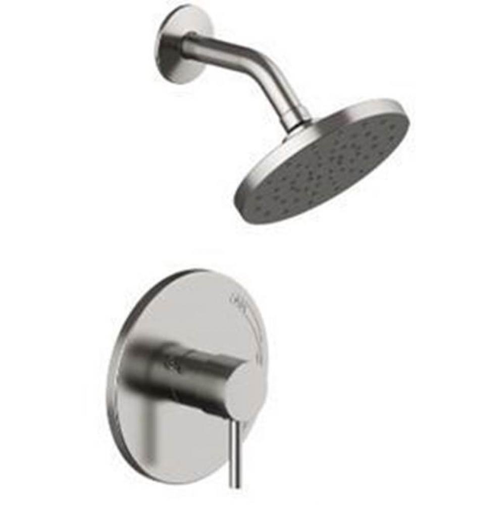 Shower Trim Only, 6'' Showerhead With Metal Ball Joint, Metal Lever Handle, Job Pack, Br