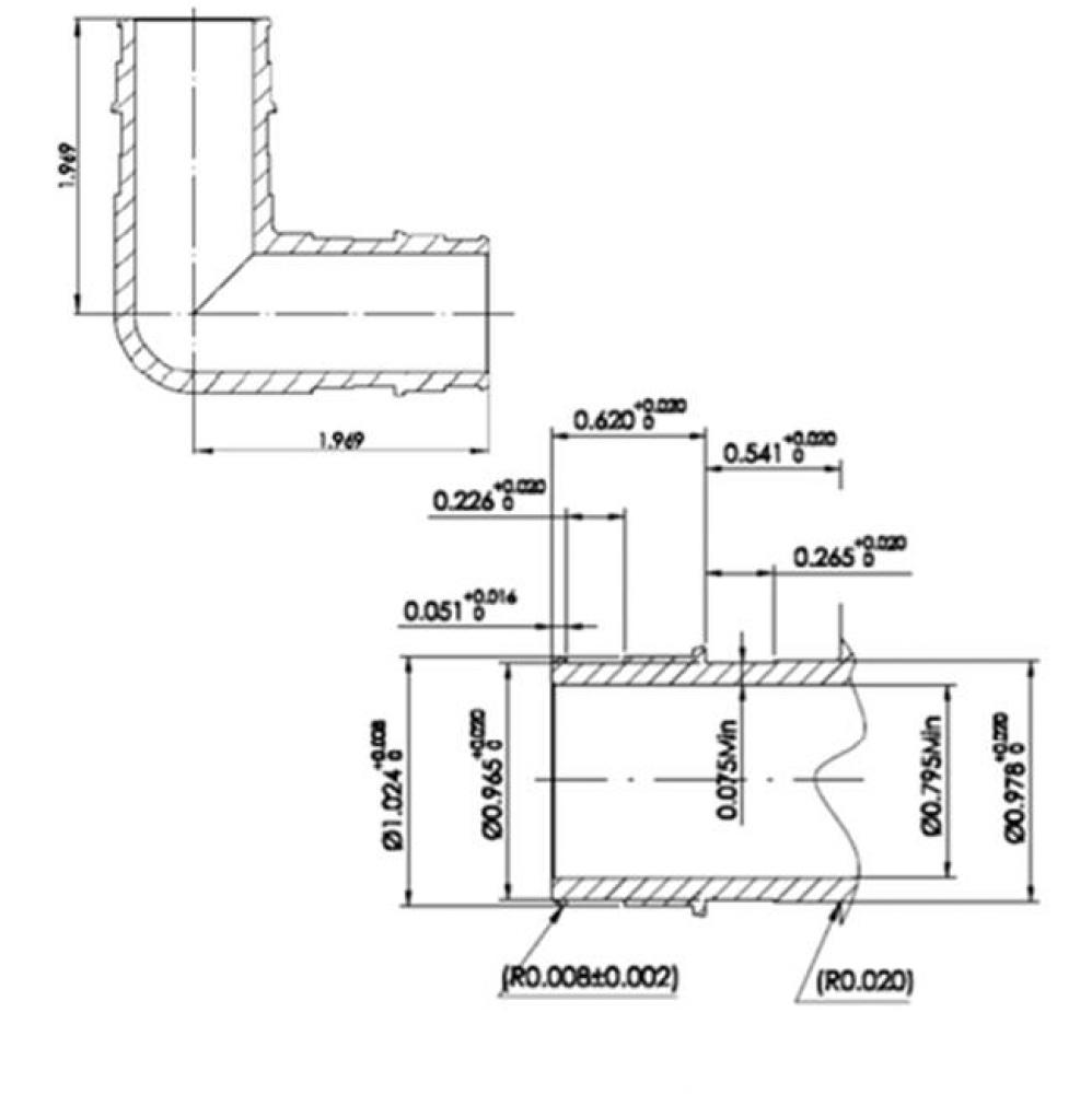 1'' Lead Free F1960 Pex Elbow