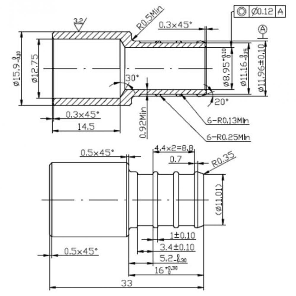 1/2'' MALE SWEAT X 1/2'' PEX BARB ADAPTER