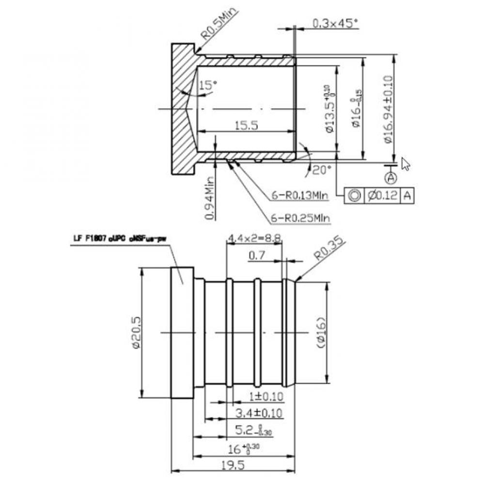 3/4'' BARB END PEX PLUG