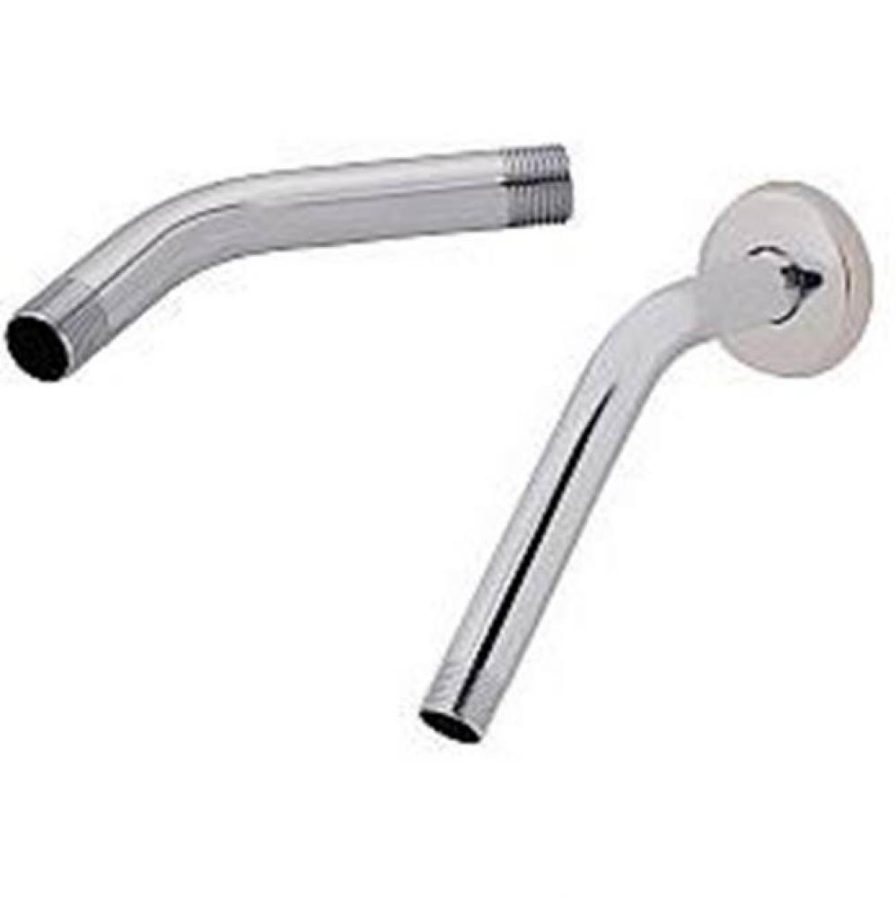 8'' Cp Brass Shower Arm With Flange