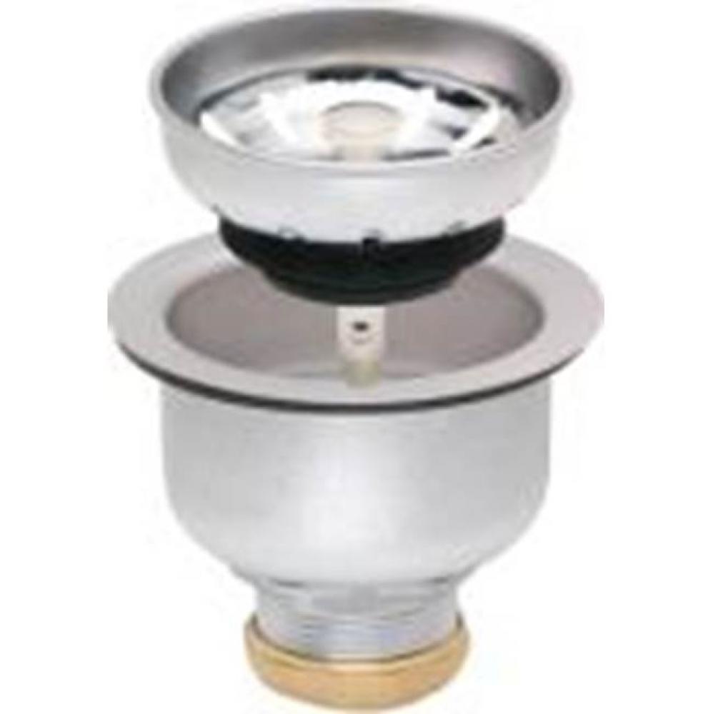 DEEP CUP DUO STRAINER-SNAPLOC BSKT BRASS SLIP NUT