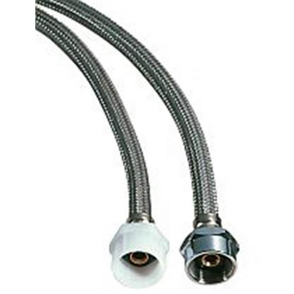 1/2''Comp X 7/8'' X 9'' Braided S/S Closet Connector With Metal Ball