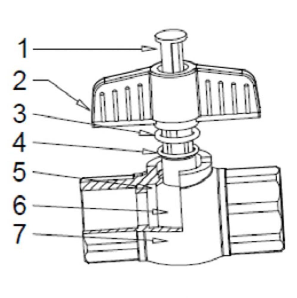 1/2'' SCH 80 PVC B.V. THREAD