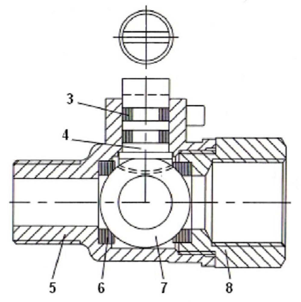 LEAD FREE 1/8'' X 1/4'' TEST COCK;SLOT WITH SLOT MXF