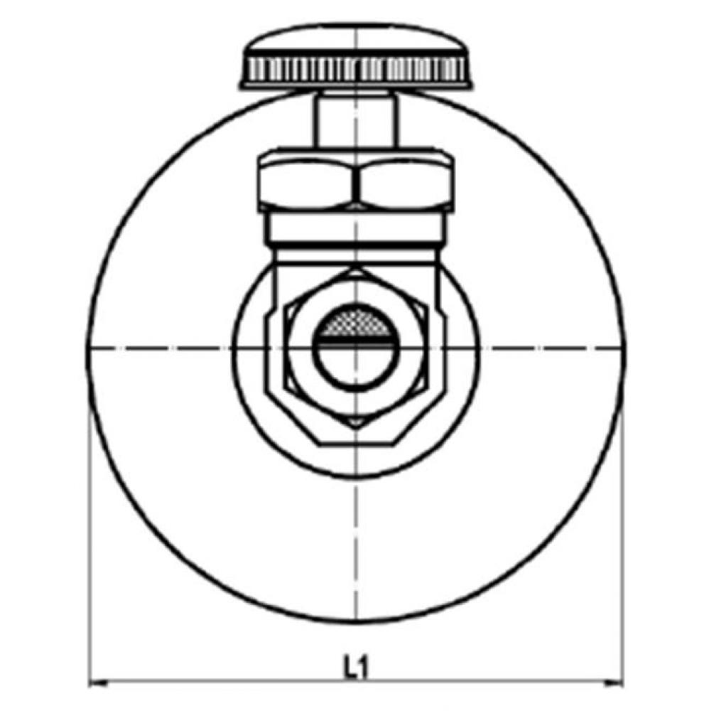 1/2'' SWEAT X 3/8''OD COMPRESSION WITH 5'' EXTENSION AND BELL ESCUTC