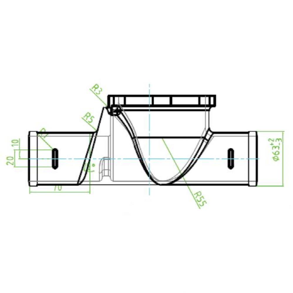 3''NO-HUB BACK WATER VALVE