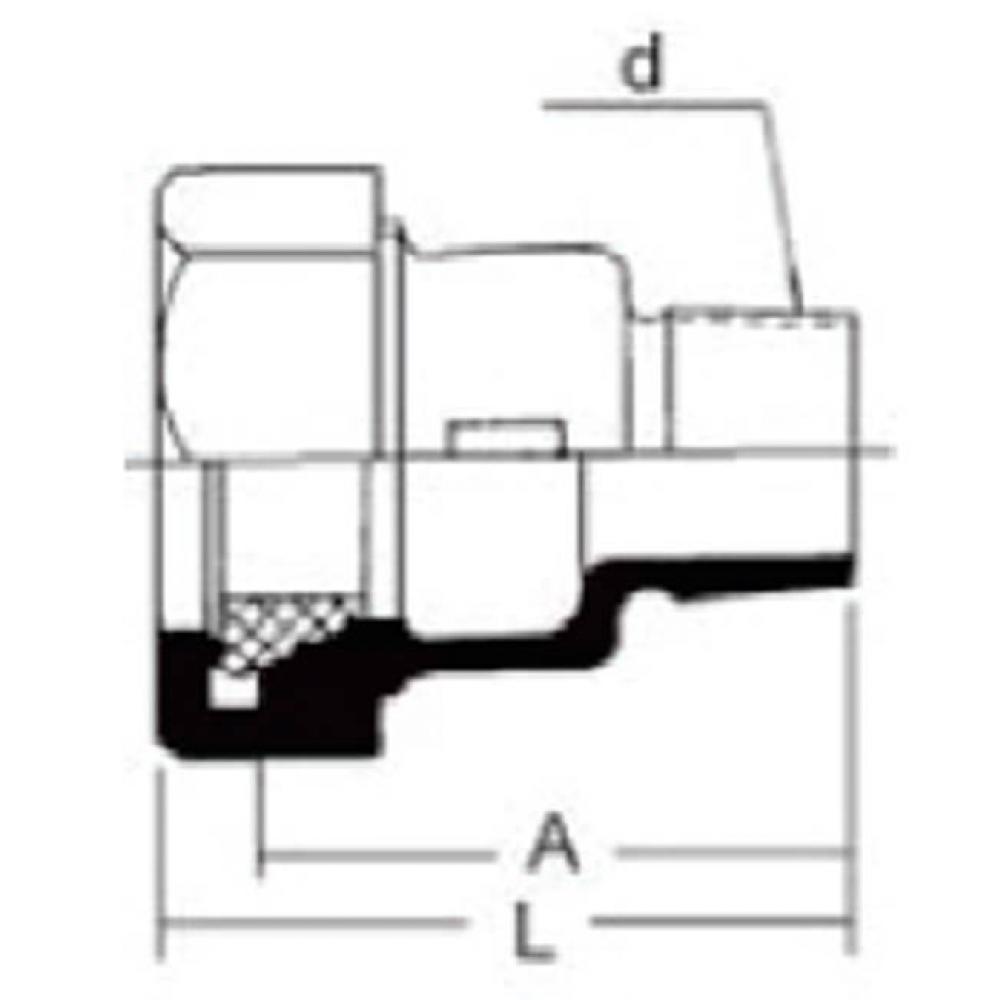 2 GALV MALL MALE ADAPTER