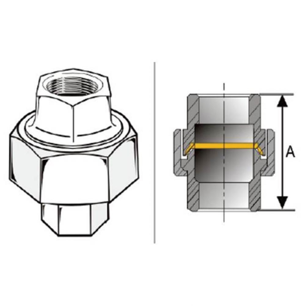 1/2 CHROME PLATED BRASS UNION