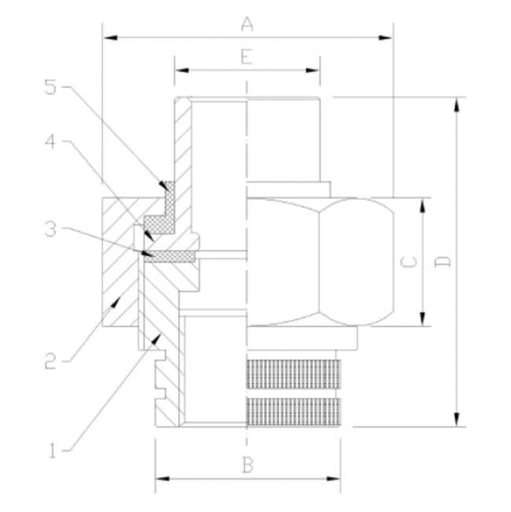 Lead Free 3/4'' Fip X 1/2'' Swt