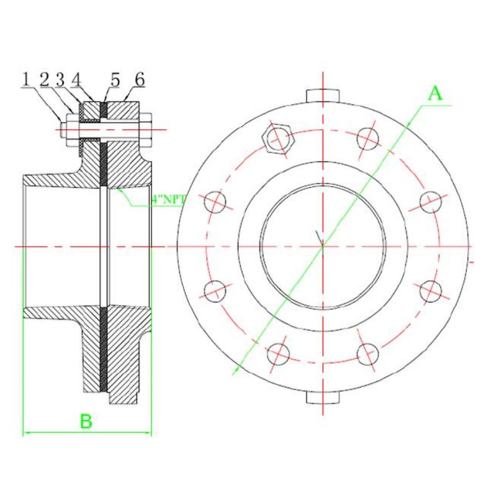 4'' FLG FIP X SWT DIELECTRIC UNION