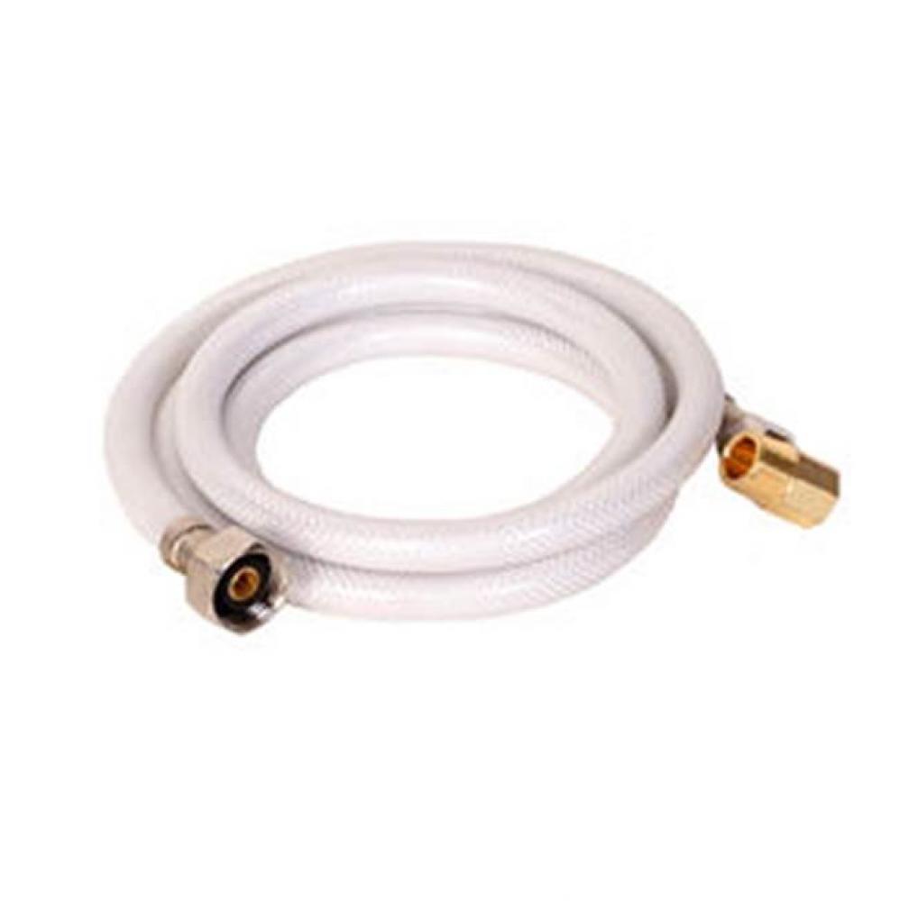 Lead Free 3/8Od X 1/2 X 60'' Vinyl Dishwasher Connector With Brass Nut With 3/8 Elbow