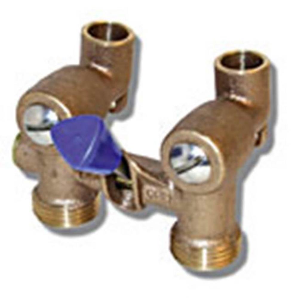 C X Hose Washing Machine Valve Bronze W/ Lever Not For Potable Water