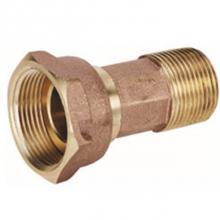 Matco Norca 433T05XLF - 1''MIP X 8-1/2''L BRASS METER COUPLING WITH GASKET