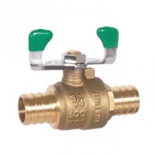 Matco Norca 754PX04TLF - Lead Free 3/4''Pex X 3/4''Pex Rb Full Port Ball Valve Pex Tee Handle