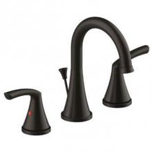 Matco Norca An-480Orb - 2 Handle Oil Rubbed Bronze 8'' Widespread High Arc Lav Faucet, Metal Lever Handles, Cera