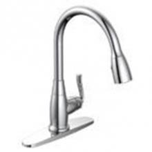 Matco Norca BL-151C - Sngl Hdle Cp Kitchen Fct,Gooseneck Spout With Pulldown Spray, Metal Lever Handle, Ceramic Cart 1-3