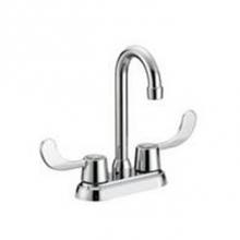 Matco Norca Cl-320Cb - 4'' Cp Bar Sink Faucet W/Gooseneck Wrist Blade Handles- Washerless