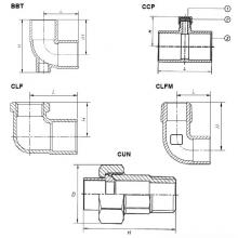 Matco Norca BBT03LF - 1/2''C X 1/8''FIP X 1/2''C CAST BRASS BASEBOARD TEE