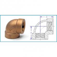 Matco Norca DB-LX9007LF - 1-1/2'' Xh Lead Free Domestic Brass 90 Elbow