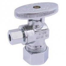 Matco Norca 26-1017LF - 5/8'' OD COMPRESSION X 1/4'' OD COMPRESSION, CP, ANGLE STOP VALVE, 1/4 TURN