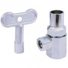 Matco Norca 29-1003LKLF - 1/2'' FIP X 3/8'' OD COMPRESSION, ANGLE STOP VALVE, LOOSE KEY, CP, MULTI TURN