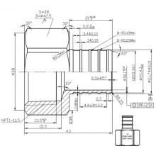 Matco Norca PXFA0505LF - 1'' PEX BARB X 1'' IP FEMALE ADAPTER