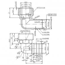 Matco Norca PXLM0404LF - 3/4'' PEX BARB X 3/4'' IPT MALE ELBOW