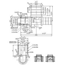 Matco Norca PXRT030304LF - 1/2'' BARB X 1/2'' BARB X 3/4'' BARB PEX BULL HEAD TEE