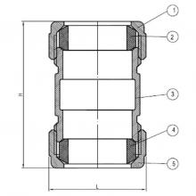 Matco Norca 450T03LF - 1/2'' BRASS COMP CPLG