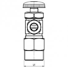 Matco Norca 29-1019CPVCLF - 5/8'' OD CPVC X 3/8'' OD COMPRESSION, ANGLE STOP VALVE, CP, MULTI-TURN