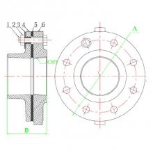 Matco Norca DUN-1111LF - 4'' FLG FIP X SWT DIELECTRIC UNION