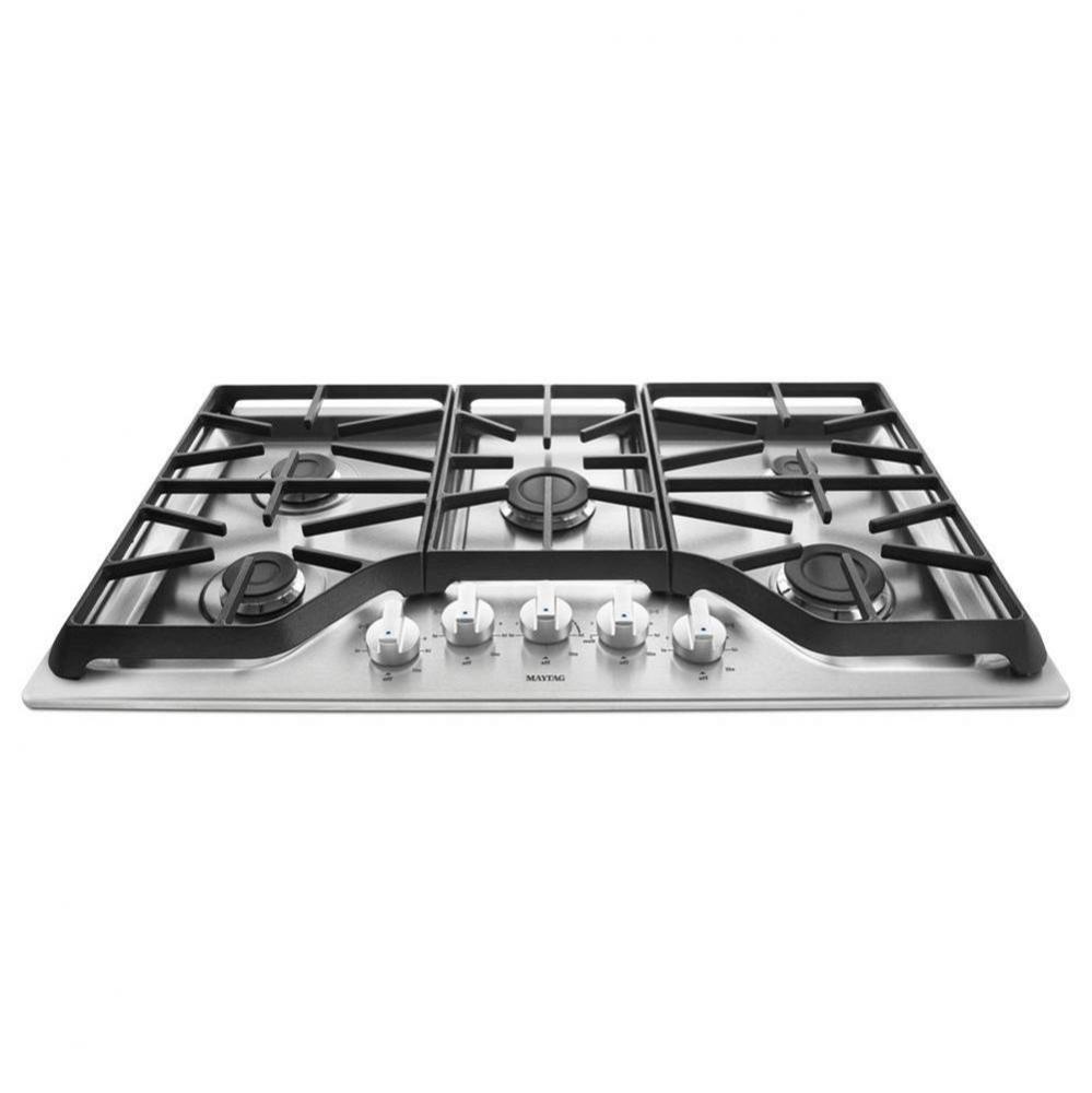 36-inch Wide Gas Cooktop with Power? Burner
