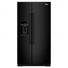 Maytag MSS26C6MFB - 36- Inch Wide Side-by-Side Refrigerator with External Ice and Water- 26 Cu. Ft.