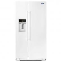 Maytag MSS26C6MFW - 36- Inch Wide Side-by-Side Refrigerator with External Ice and Water- 26 Cu. Ft.