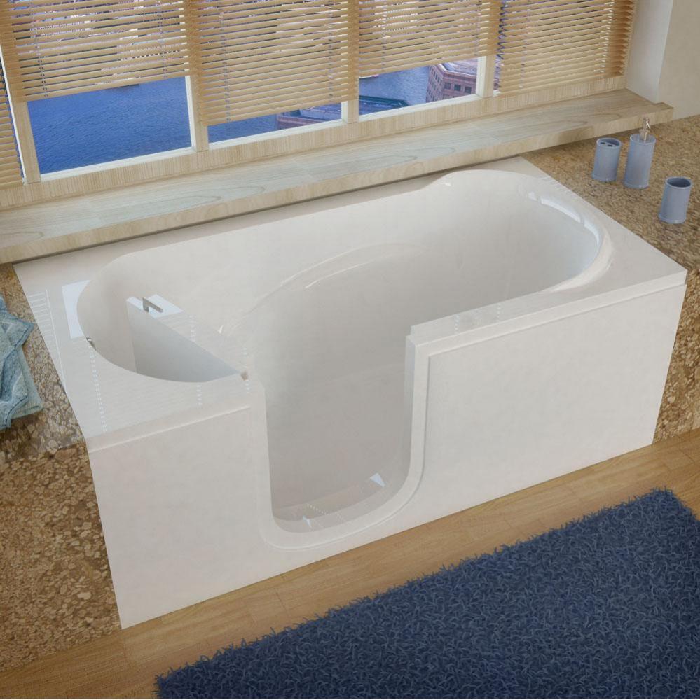 MediTub Step-In 30 x 60 Left Drain White Soaking Step-In Bathtub