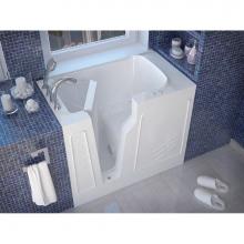 Meditub 2646LWA - MediTub Walk-In 26 x 46 Left Drain White Air Jetted Walk-In Bathtub