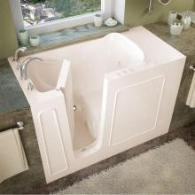 Meditub 2653LBH - MediTub Walk-In 26 x 53 Left Drain Biscuit Whirlpool Jetted Walk-In Bathtub