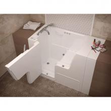 Meditub 2953WCALWD - MediTub Wheel Chair Accessible 29 x 53 Left Drain White Whirlpool and Air Jetted Wheelchair Access