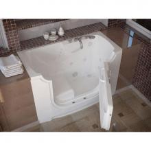 Meditub 3060WCARWD - MediTub Wheel Chair Accessible 30 x 60 Right Drain White Whirlpool and Air Jetted Wheelchair Acces
