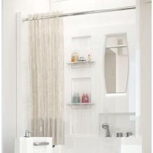 Meditub 3140SEN - MediTub Shower Enclosure 31 x 40  3-Piece Walk-In Bathtub Surround in White