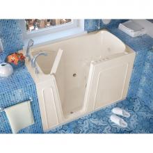 Meditub 3260LBD - MediTub Walk-In 32 x 60 Left Drain Biscuit Whirlpool and Air Jetted Walk-In Bathtub