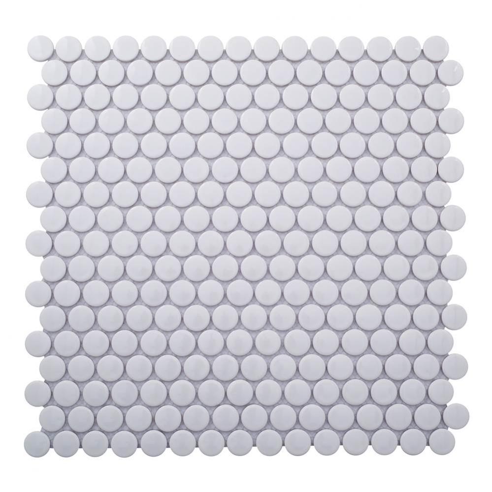 Penny Round 1x1 Glossy White